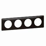 Рамка 4-постовая Legrand Celiane карбон 068984