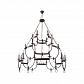 Подвесная люстра Crystal Lux Suerte Brown SP12+6+6 - фото №1