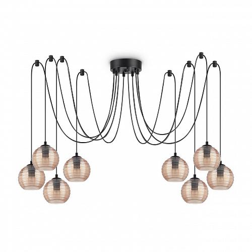 Подвесная люстра Ideal Lux Riga SP8 Ambra 241173