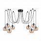 Подвесная люстра Ideal Lux Riga SP8 Ambra 241173 - фото №1