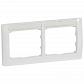 Рамка 2-постовая Legrand Galea Life с этикеткой белая 771014 - фото №1