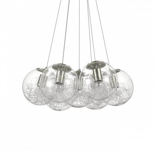 Подвесная люстра Ideal Lux Mapa Sat SP7 Nickel 176062
